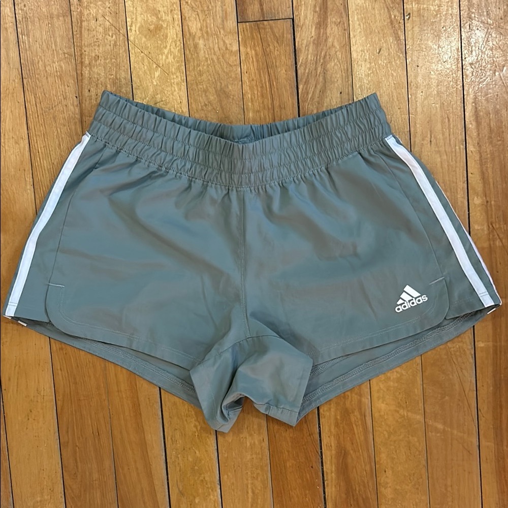 Adidas Women's Sage Green Running Shorts